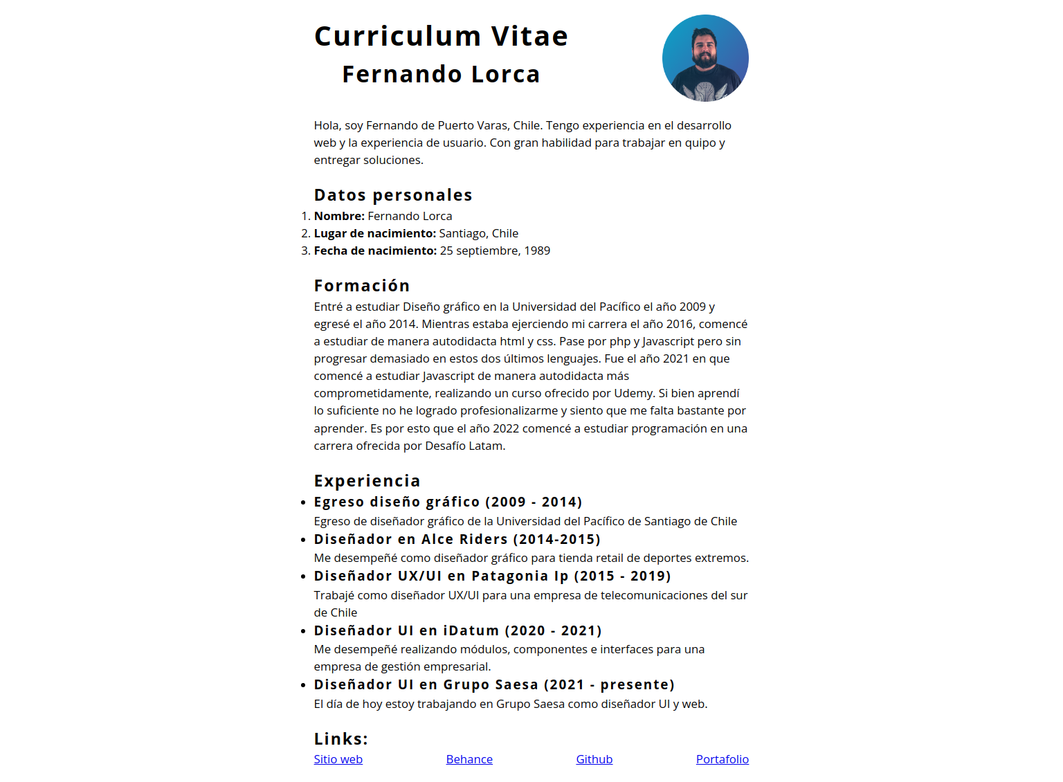 Curriculum Vitae