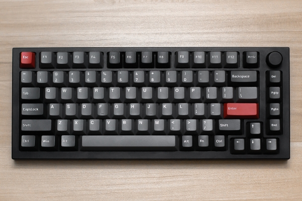 Imagen de teclado oscuro